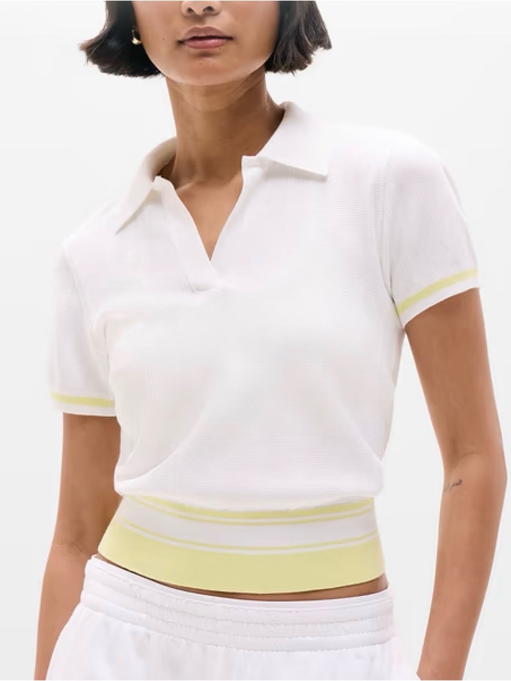 Athleta Seamless Polo Tee Sweater